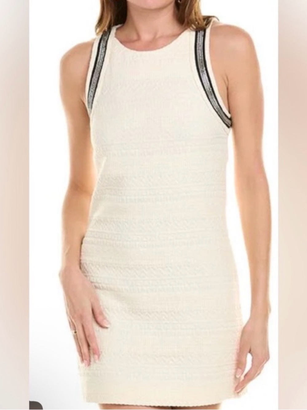 The Kooples Asiago Ecru Sleeveless Shift Dress -NWT - Sz 2